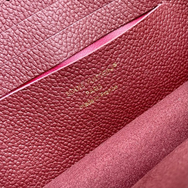 Louis Vuitton Wallet On Chain Rosy M25814 Grenat Red