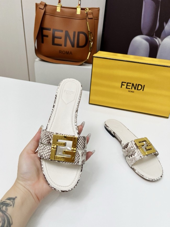 FENDI FFold leather mid-heel sandals 8R8538-3