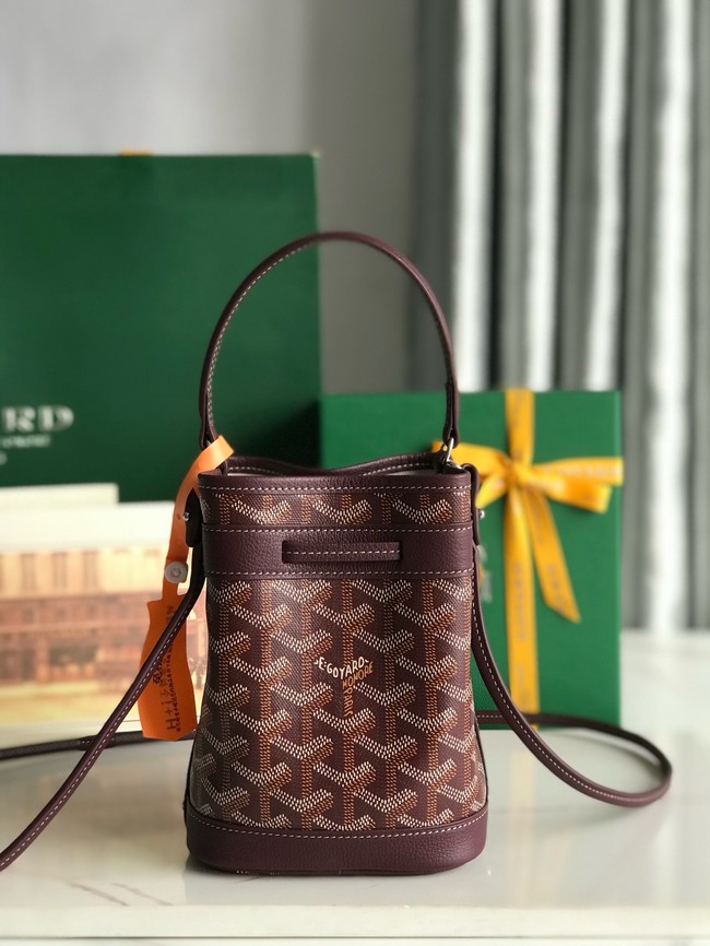 Goyard petit flot drawstring Bag MINI 20251 burgundy
