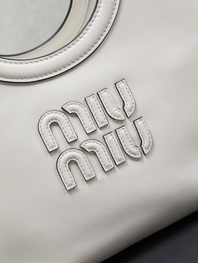 MIU MIU Leather Shoulder Bags 5GB288 white