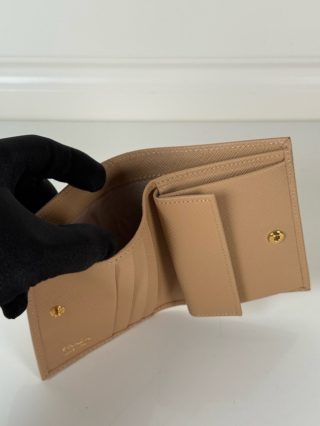 Prada Card Holder Wallet 1M0204 Apricot