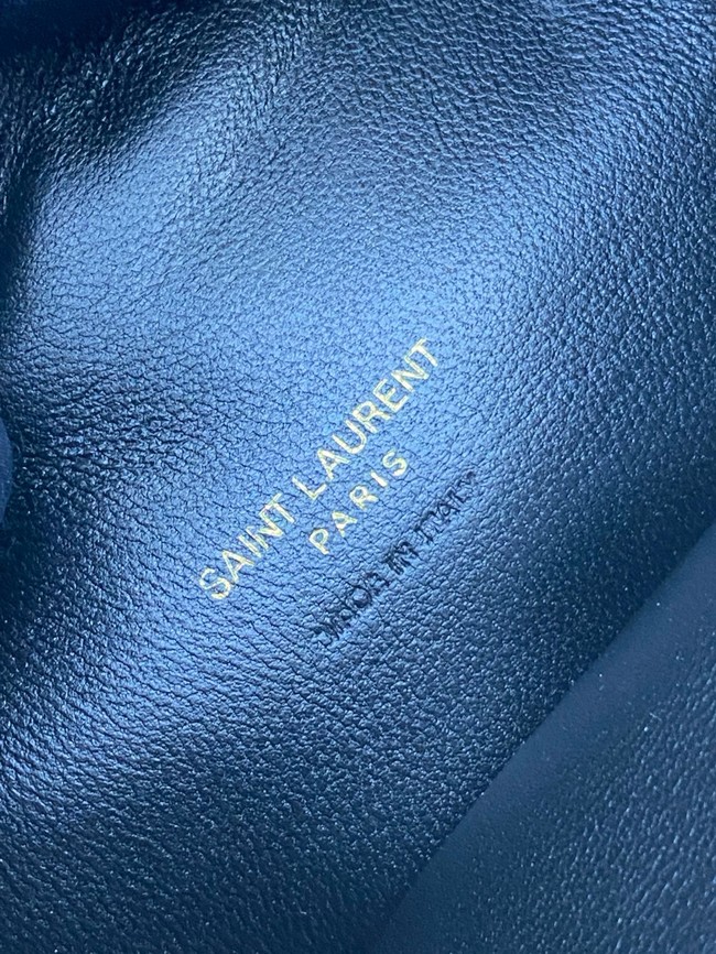 Saint Laurent ICARINO in plunged suede 851689 CARAMEL COGNAC