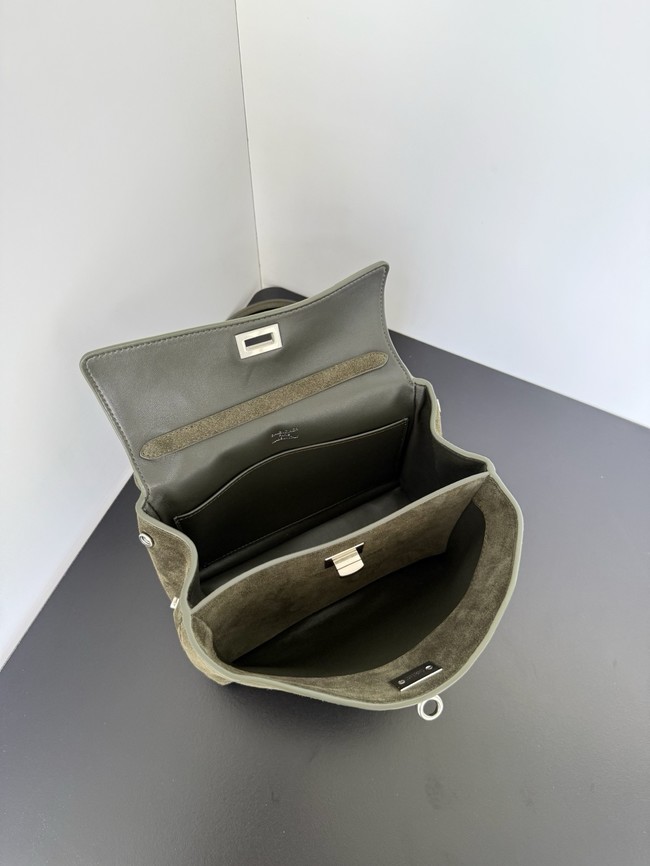 Balenciaga Rodeo Mini Handbag suede shoulder 795456 green