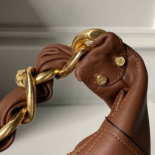 Chanel Hobo Handbag AS5837 tan