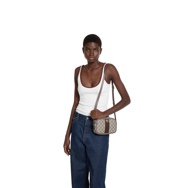 Gucci Ophidia small camera bag 838480 dark brown