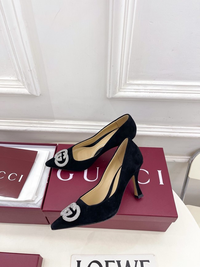 Gucci Womens pump with crystal Interlocking G 852995 -8