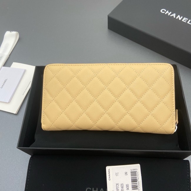 Chanel Classic Zipped Wallet 3726 yellow
