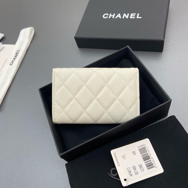 Chanel Flap Card Holder AP4812 Cream