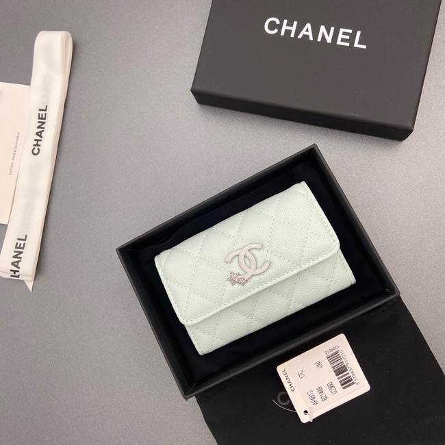 Chanel Flap Card Holder AP4812 Light Blue