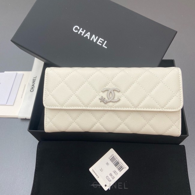 Chanel Long Flap Wallet AP3724 Cream