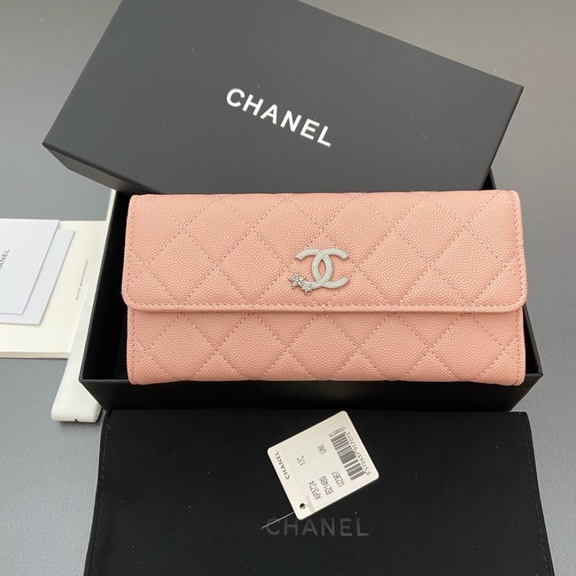 Chanel Long Flap Wallet AP3724 pink