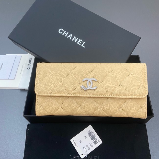 Chanel Long Flap Wallet AP3724 yellow