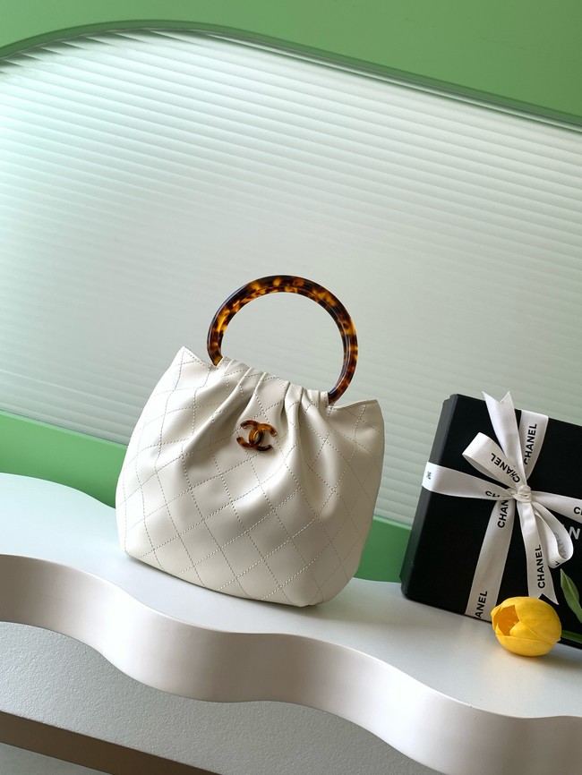 CHANEL Small Hobo Bag AS6022 white