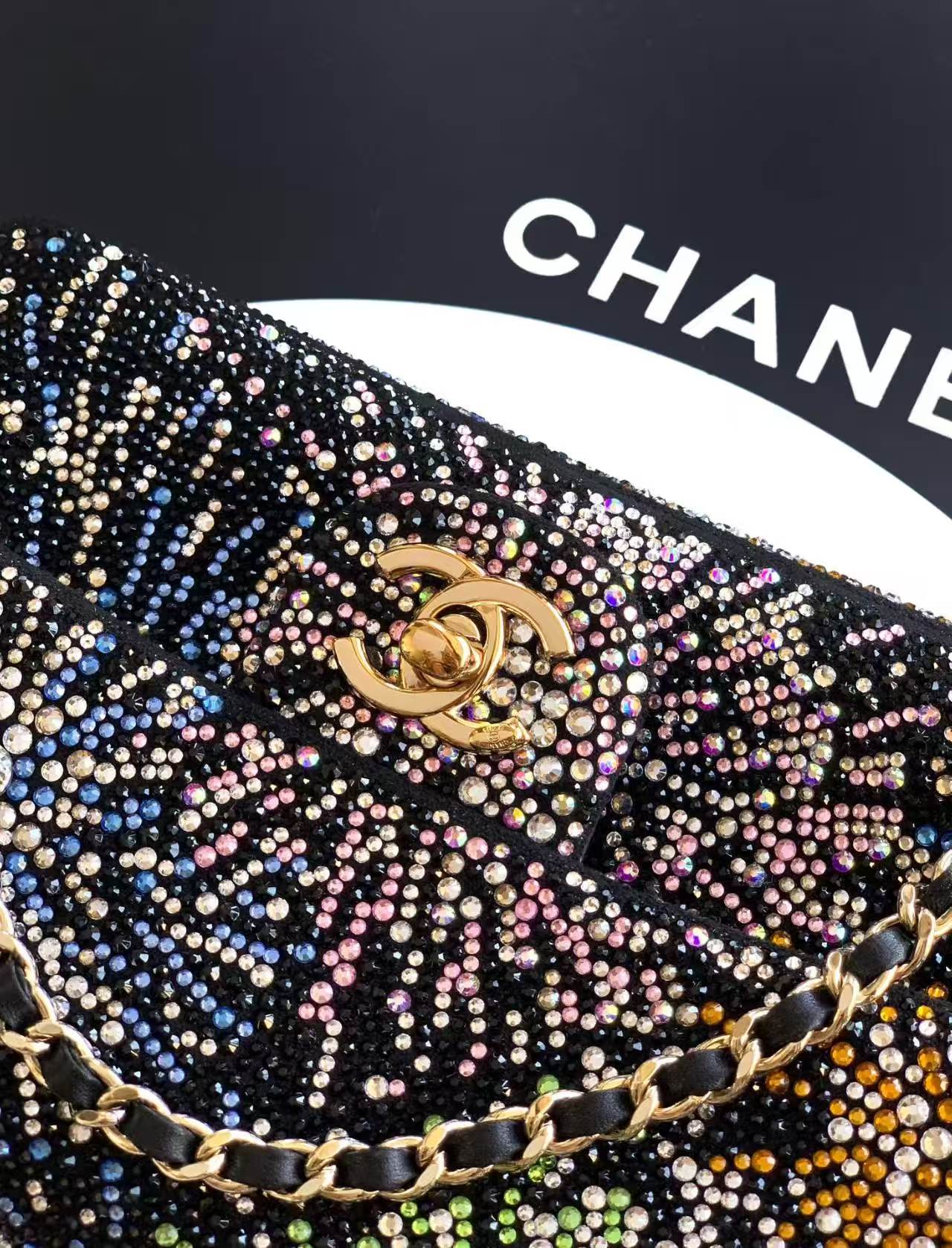 Chanel Starry Sky Diamond Inlay Flat Bag CF6171 Chanel Starry Sky Diamond Inlay Flat Bag CF6171