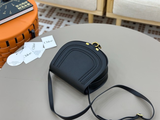 Chloe Grained Calfskin MARCIE saddle bag 31054 black