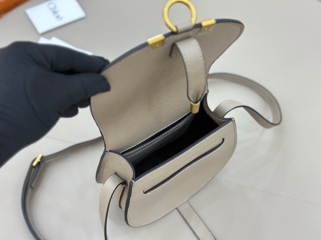 Chloe MARCIE small saddle bag 31053 light gray