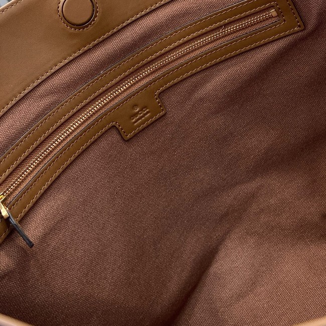Gucci Beatrix medium tote bag suede 850926 Brown GG