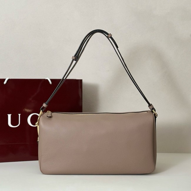 Gucci Half Horsebit large shoulder bag 862530 gray