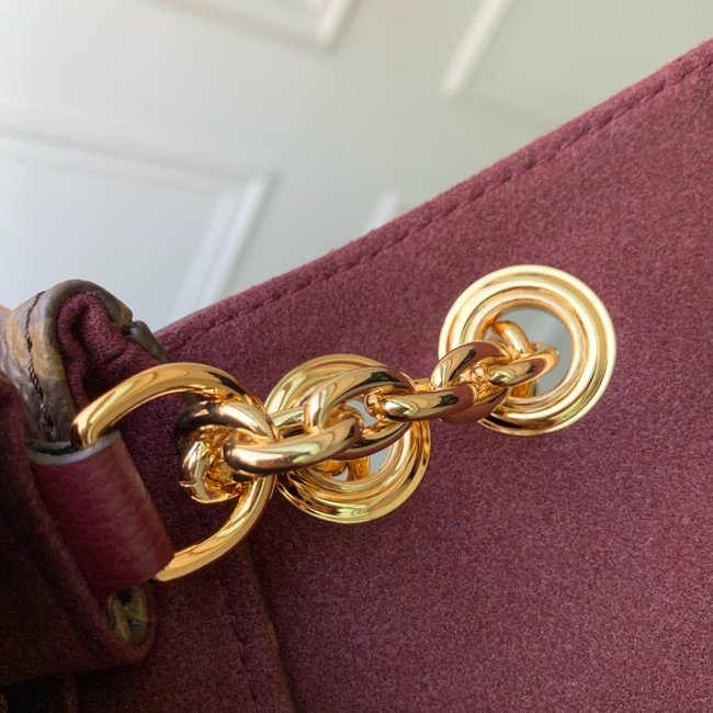 Louis Vuitton Monogram Canvas Shoulder Bag M27067 Purple red