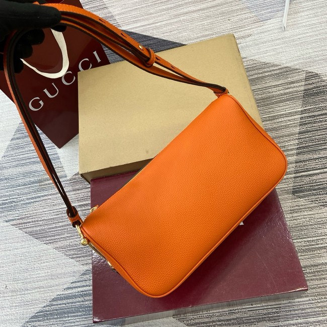 Gucci Half Horsebit medium shoulder bag 860787 orange