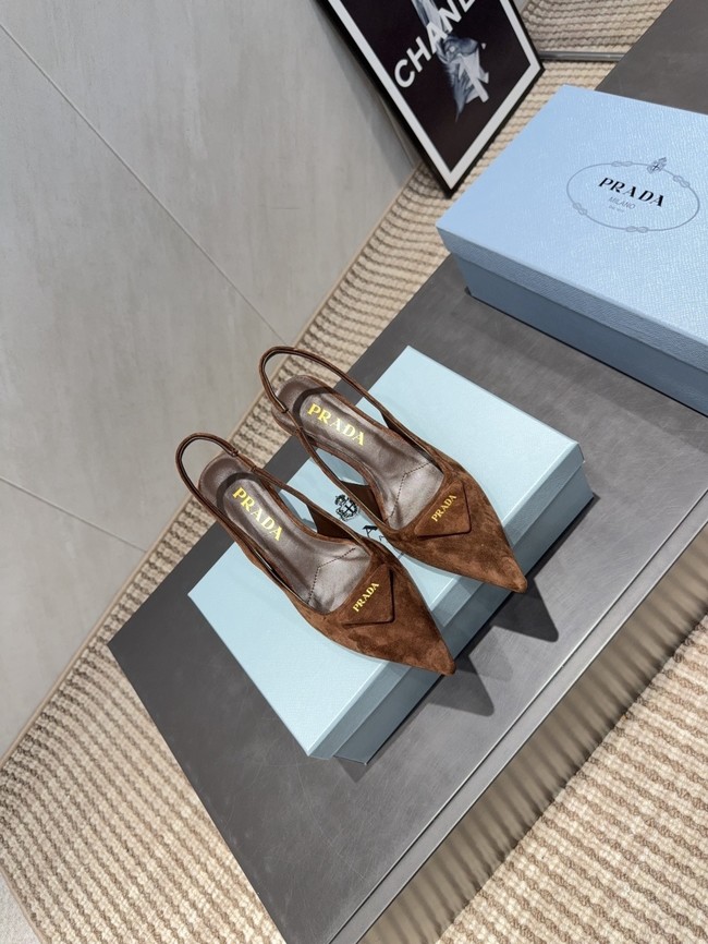 Prada leather slingback pumps 87220-2