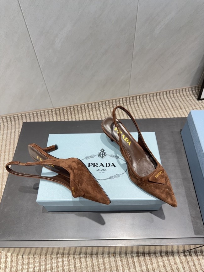 Prada leather slingback pumps 87220-2