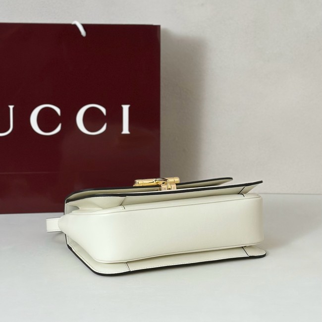Gucci Siena medium top handle bag 855535 white