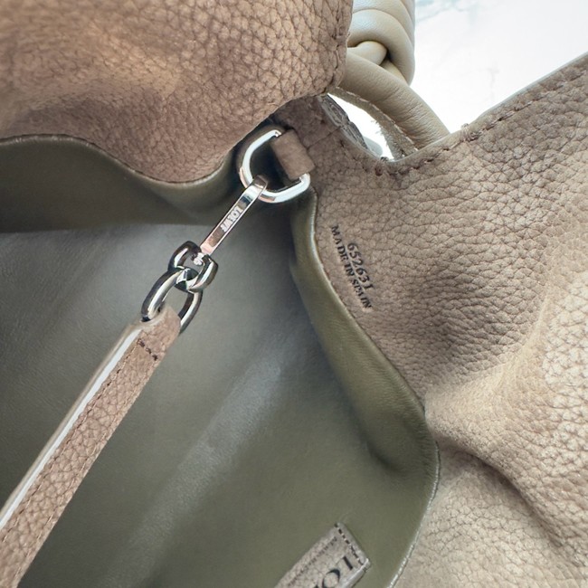 Loewe Flamenco Leather Shoulder Bag 262355 dark brown