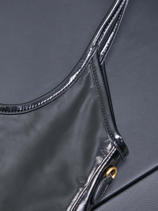 MIUMIU IVY leather handbag 5GB231 black