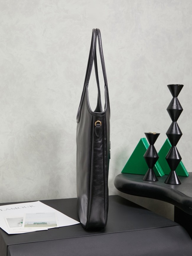 MIUMIU IVY leather handbag 5GB231 black