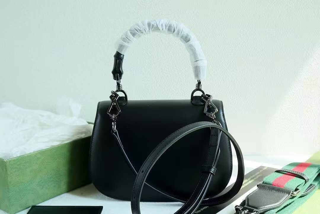 Gucci Bamboo 1947 medium bag G63012 Black Gucci Bamboo 1947 medium bag G63012 Black