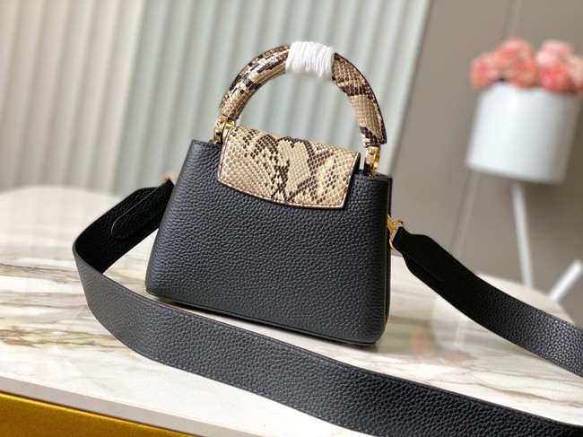 Louis Vuitton Capucines Mini M89369 black&gray Snake skin