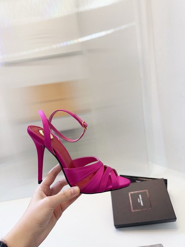 Saint Laurent CHANDELLE sandals in satin crepe 21047-1