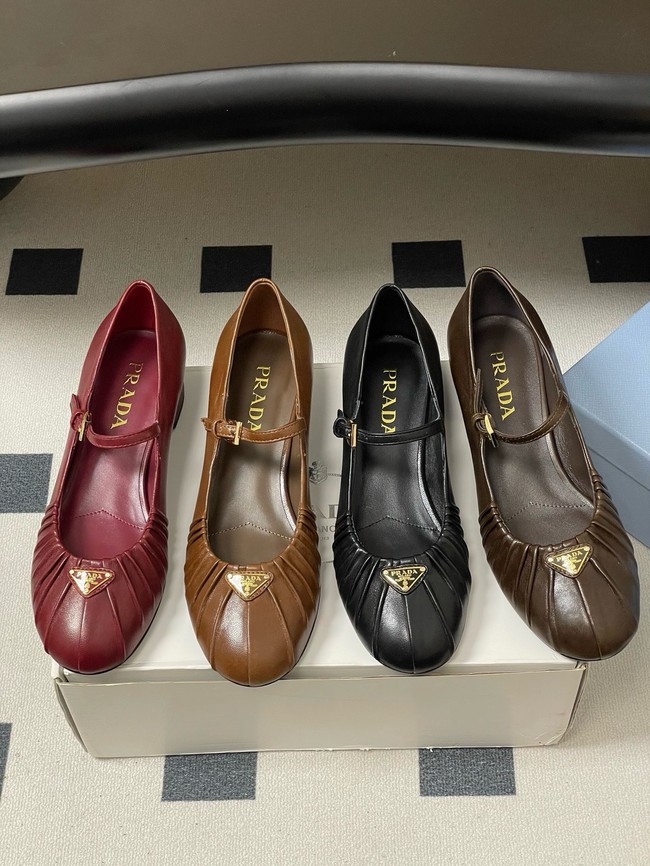 PRADA leather ballerinas 21055-3