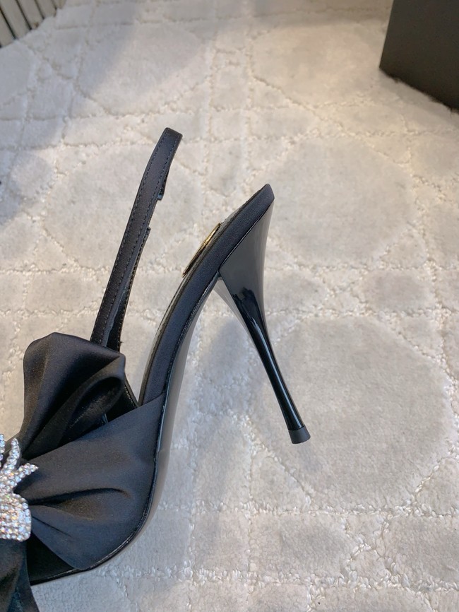 Saint Laurent AMALIA slingback pumps in satin crepe 21072-2
