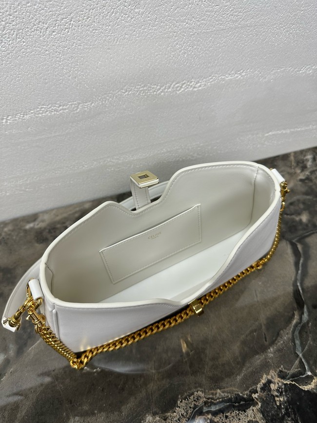 Celine SHOULDER CAMILLE 16 SOFT IN SMOOTH CALFSKIN 122073 white