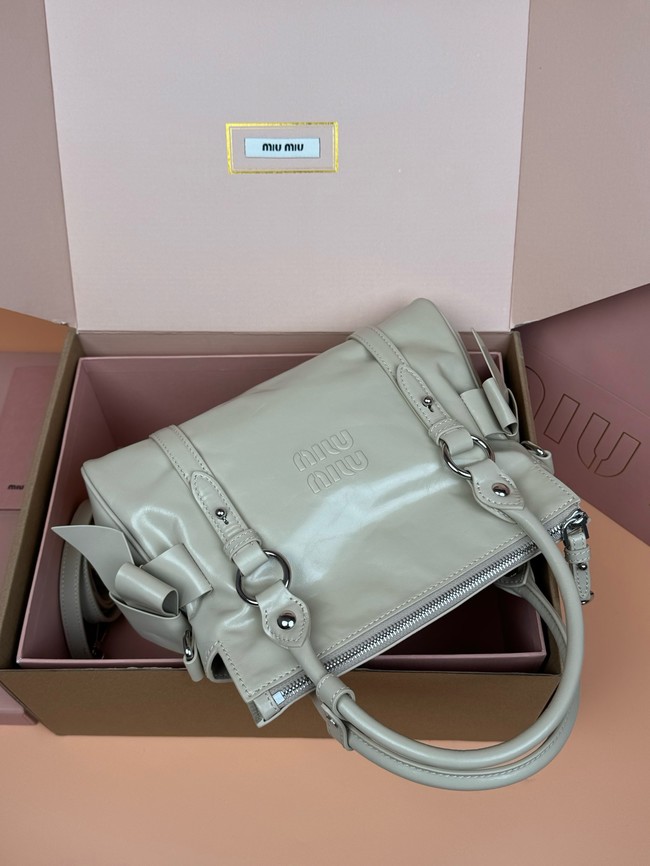 MIU MIU Original Leather Top Handle Bag 3598 gray