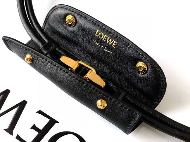 Loewe Large soft calfskin leather Madrid bag 9148 black
