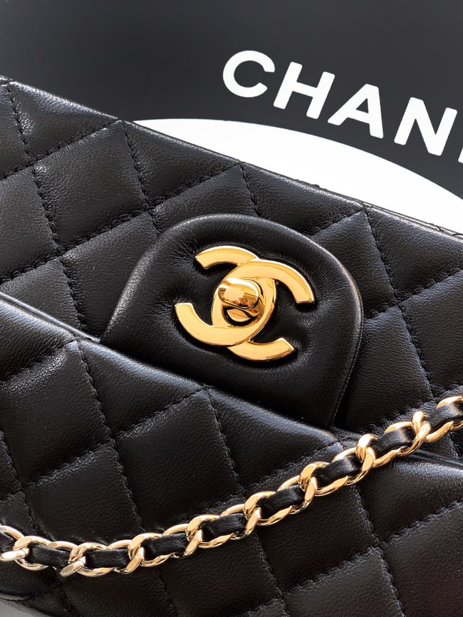 CHANEL Mini Flap Bag with Top Handle AP2431 black