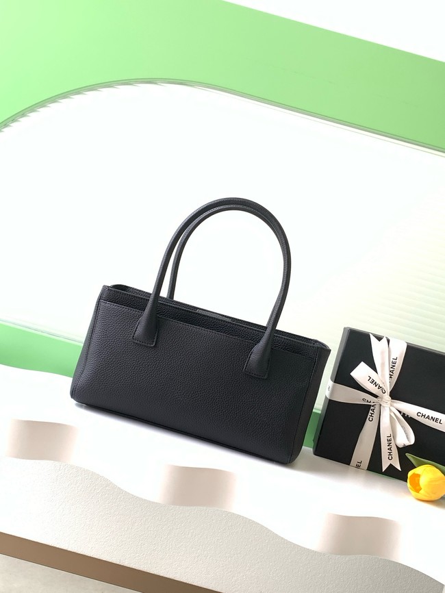 CHANEL Medium Tote Bag AS2156 black&Silver-Tone Metal