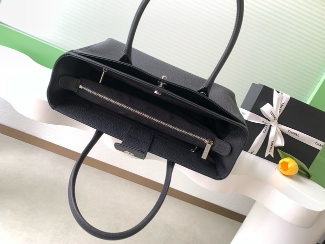 CHANEL Medium Tote Bag AS2157 black&Silver-Tone Metal