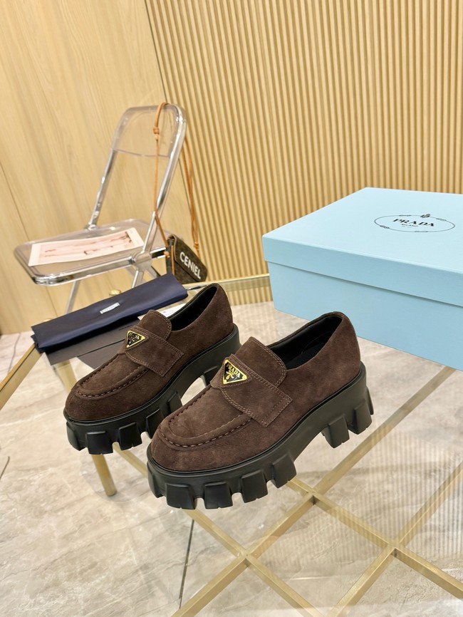 Prada suede loafers 55707-2