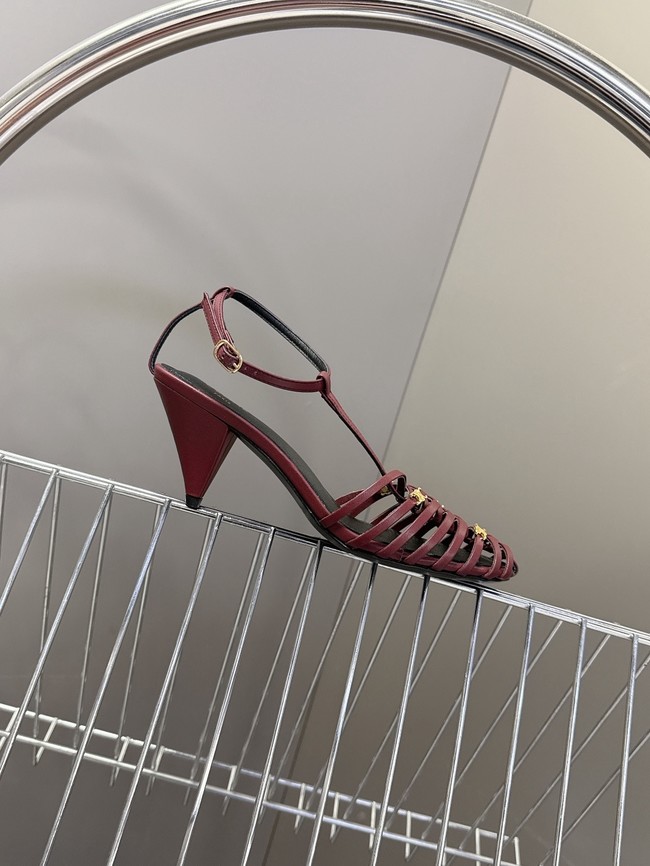 CELINE CAGE HEELED SANDAL IN GOATSKIN 36633-2