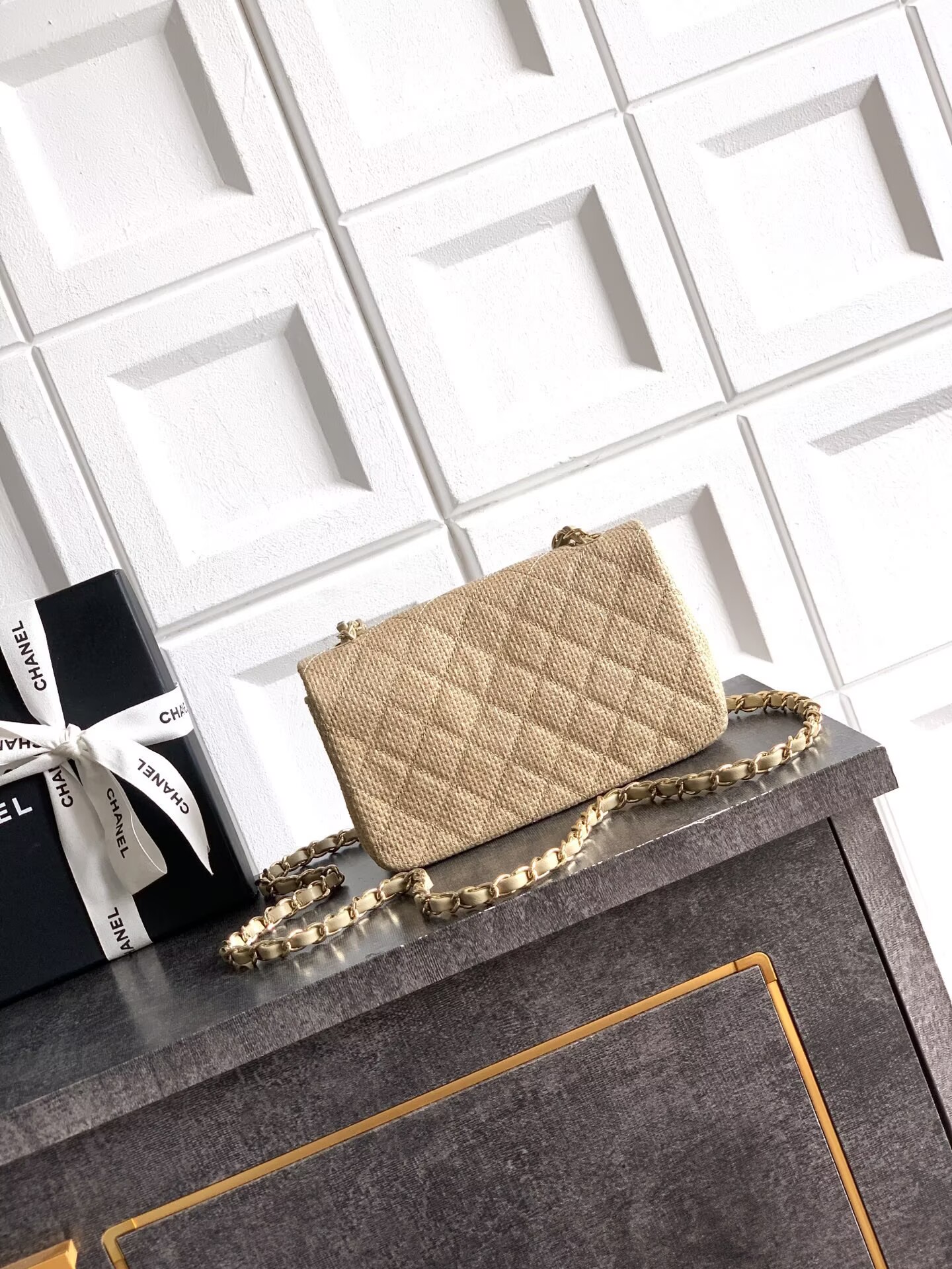 CHANEL 26C CF Mini Flap Bag AS5989 Khaki CHANEL 26C CF Mini Flap Bag AS5989 Khaki