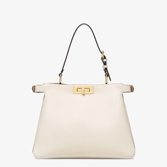 FENDI Way Medium Cowhide Bag 8BN367 white