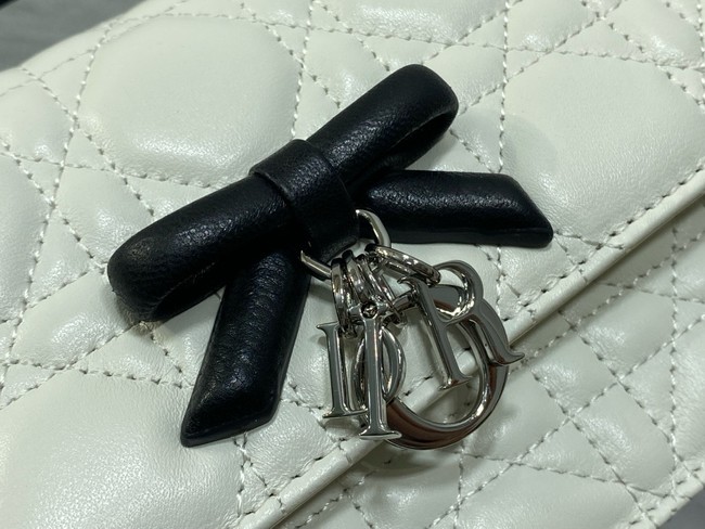 My Dior Mini Bag Cannage Lambskin S0984PU white&black