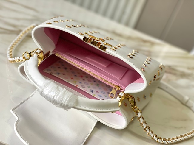 Louis Vuitton LV x TM Capucines BB M27638 white
