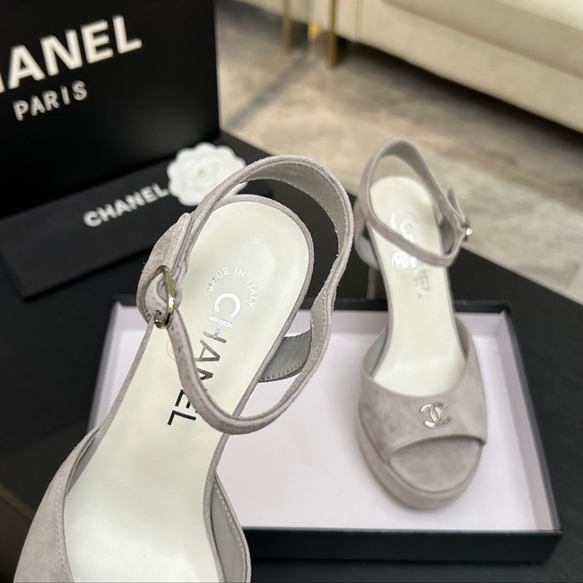 Chanel Sandals Laminated Lambskin 11CM 66966-1