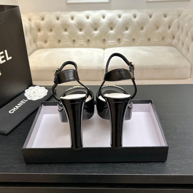 Chanel Sandals Laminated Lambskin 11CM 66966-3