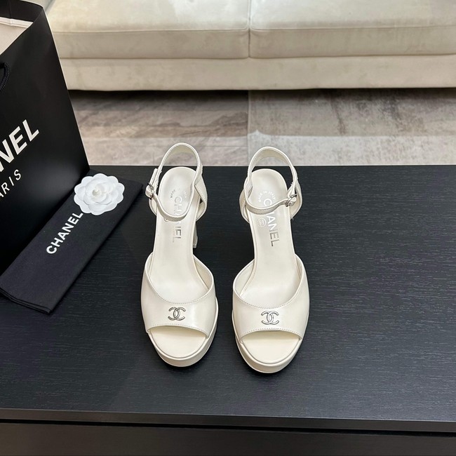 Chanel Sandals Laminated Lambskin 11CM 66966-6